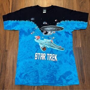 RARE Vintage Star Trek 1999 PARAMOUNT PICTURES MOVIE PROMO Tie Dye T-Shirt L